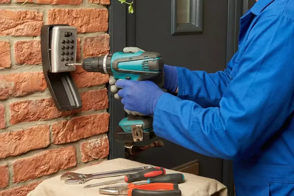 changer combinaison boîte à clé murale
