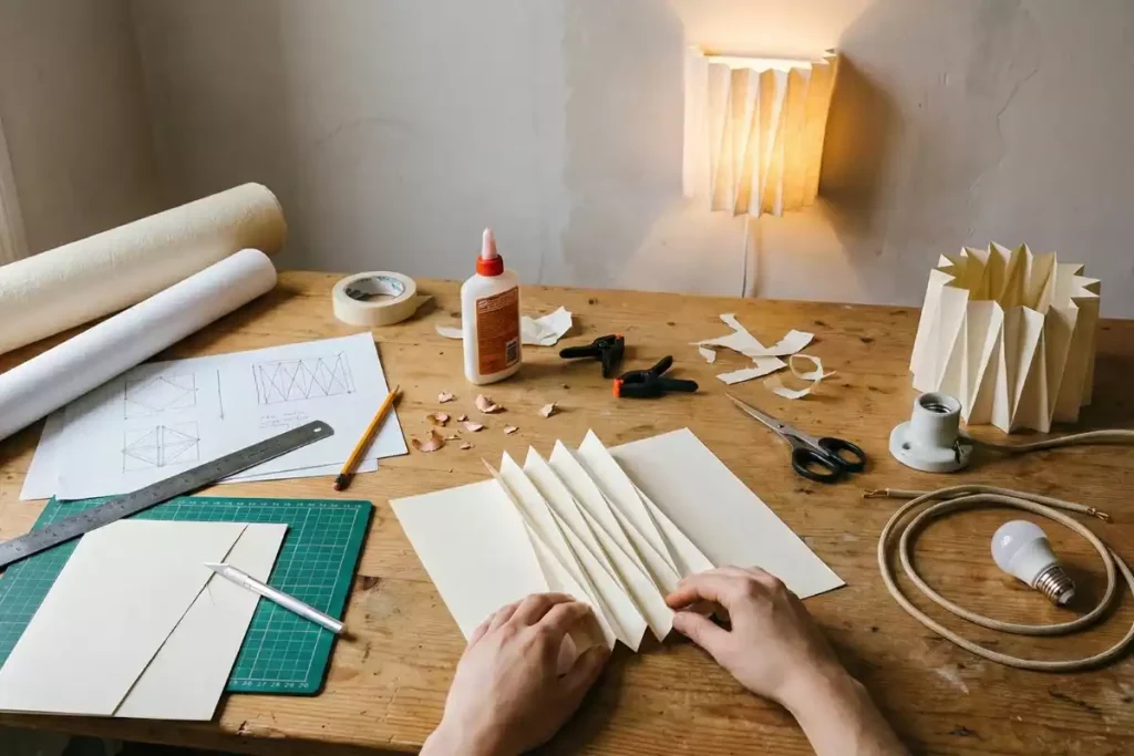 creer applique murale papier