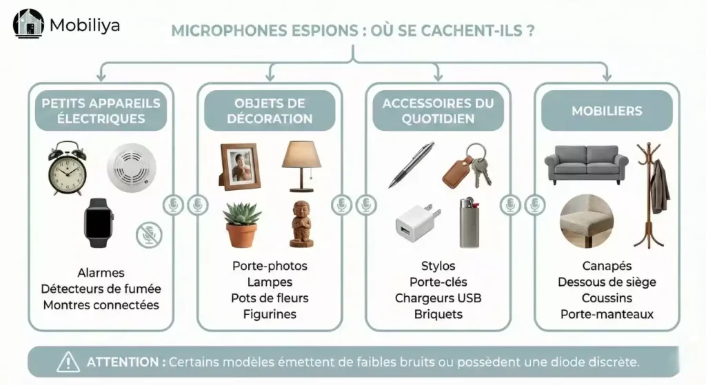 detecter un micro espion dans une maison