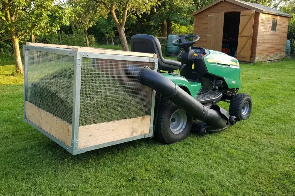 fabriquer bac de ramassage tracteur tondeuse