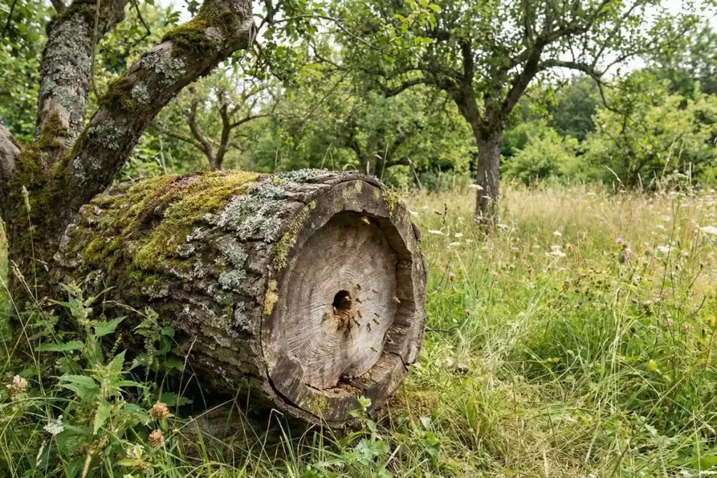 Fabriquer une ruche tronc naturelle