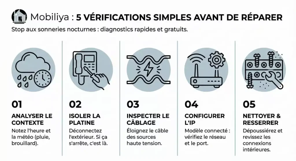 interphone qui sonne dans la nuit