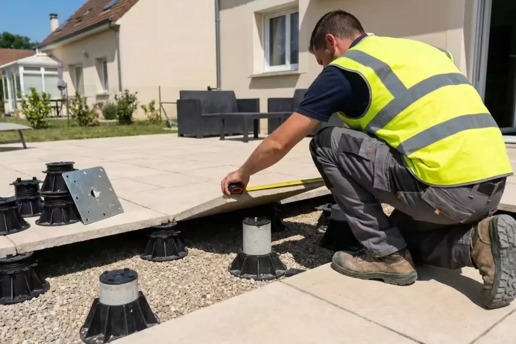 Peut-on fixer une pergola sur terrasse sur plots