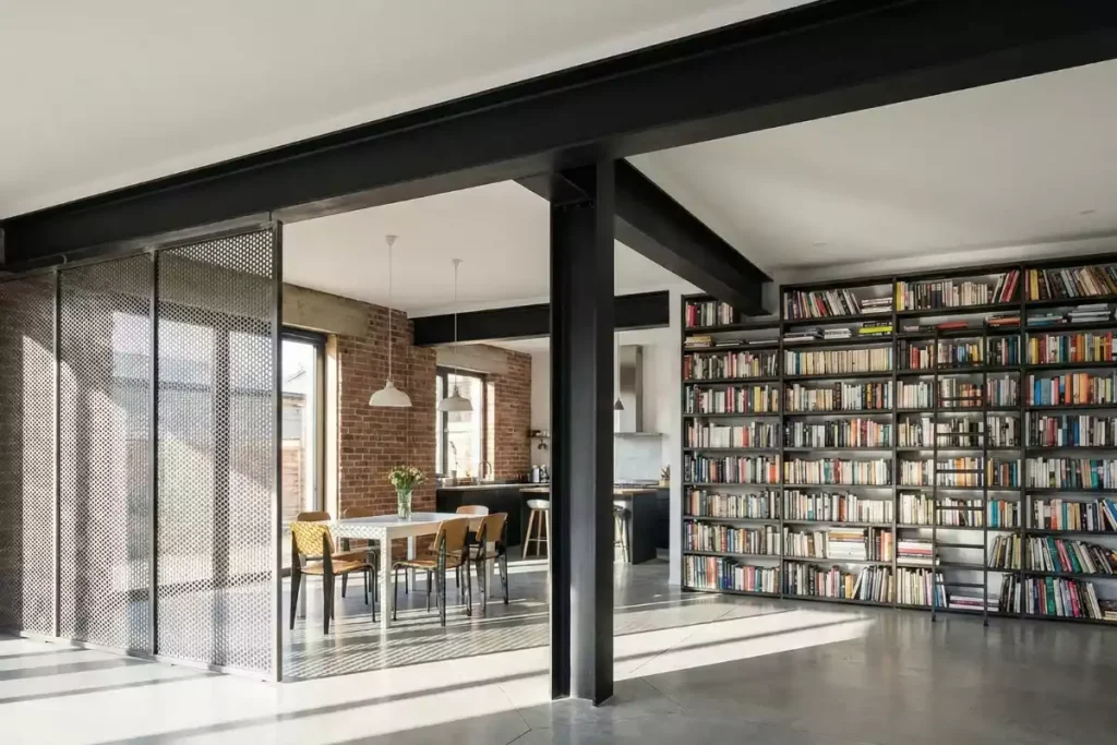 poutre ipn apparente déco minimaliste
