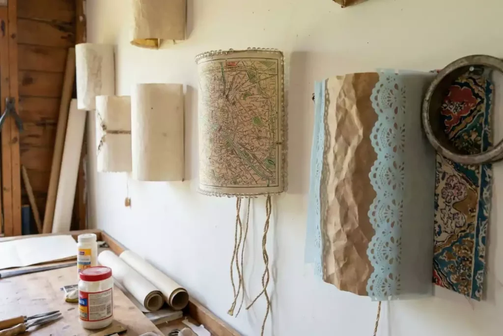 tuto applique murale papier