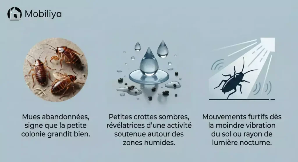 cafard noir et blanc dans le jardin