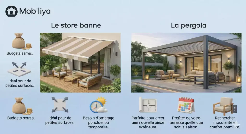 pergola ou store banne exterieur