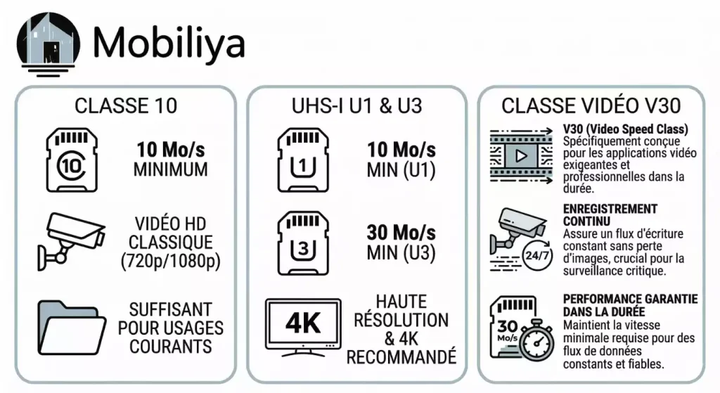 carte sd pour camera de surveillance