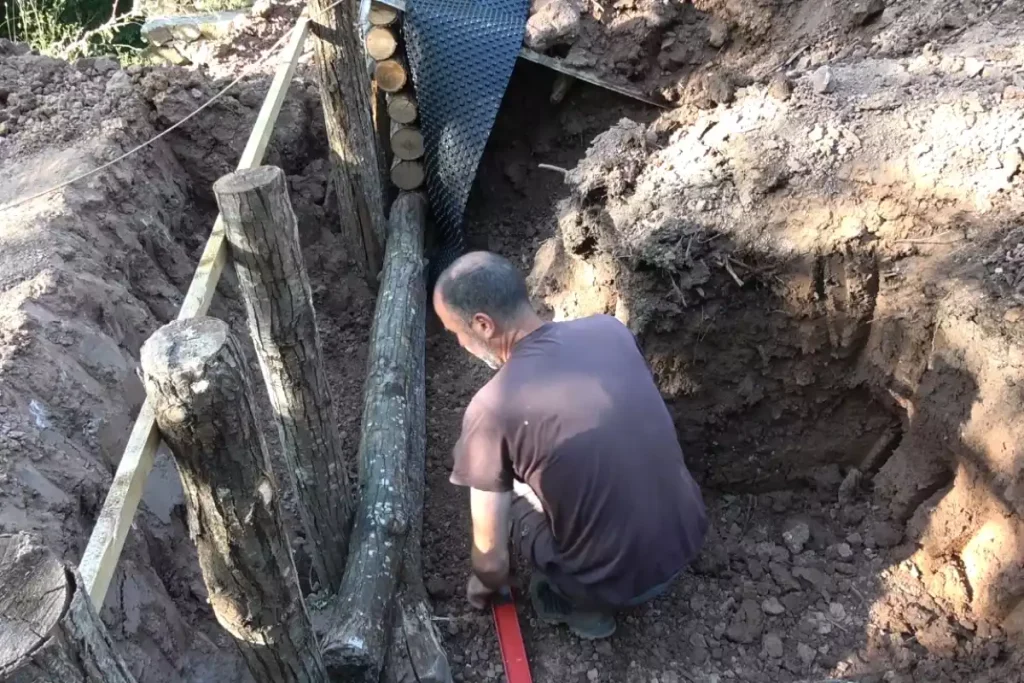comment fabriquer un mur de soutenement en bois