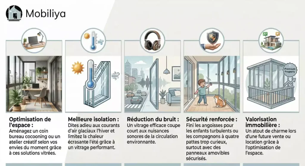 comment fermer un balcon en copropriete