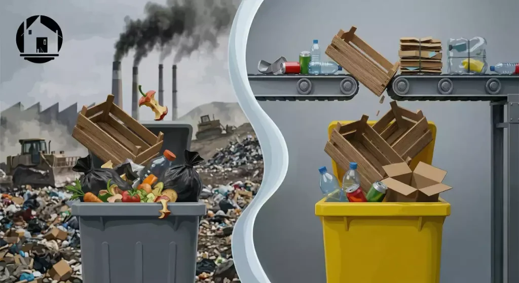 ou mettre les cagettes en bois