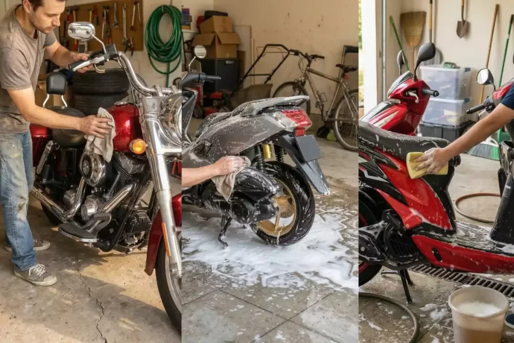 peut on laver sa moto au liquide vaisselle