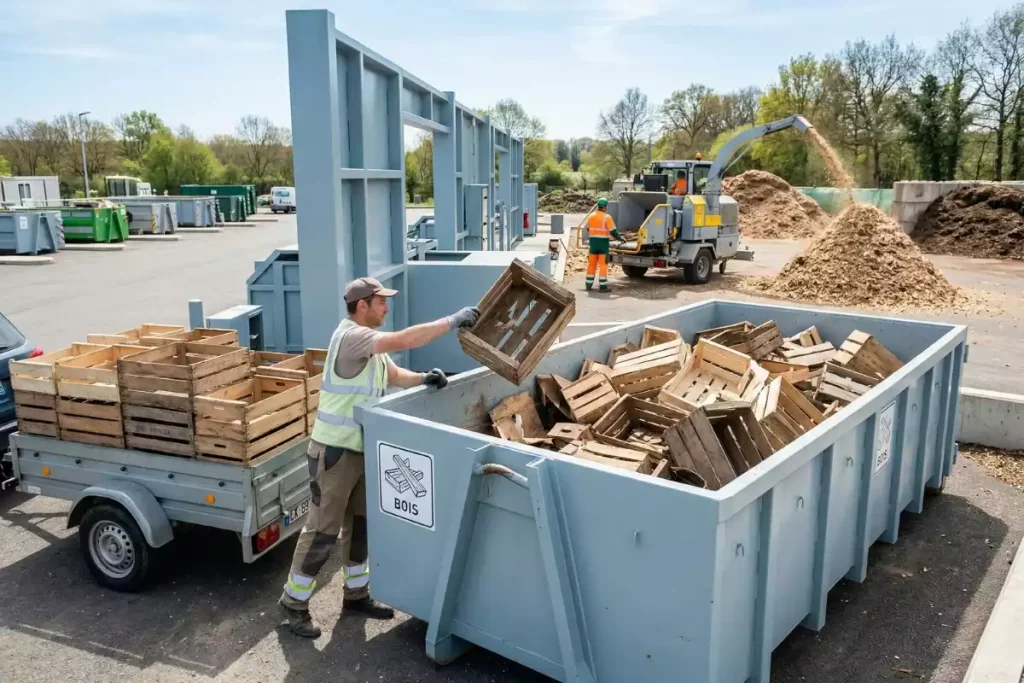quelle poubelle pour les cagettes en bois