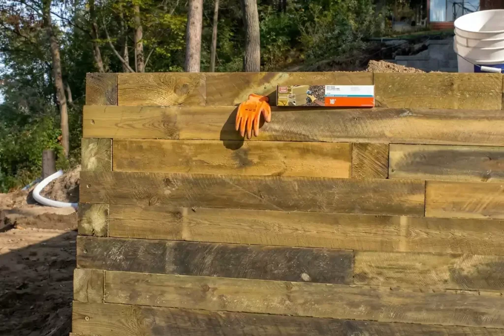 quelle durée de vie mur de soutènement en bois