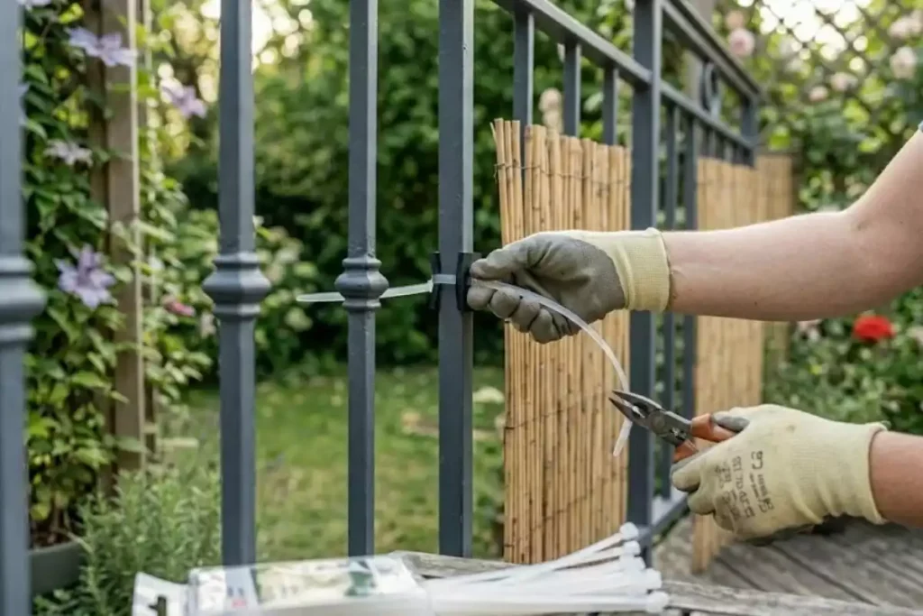 comment poser une canisse sur un balcon