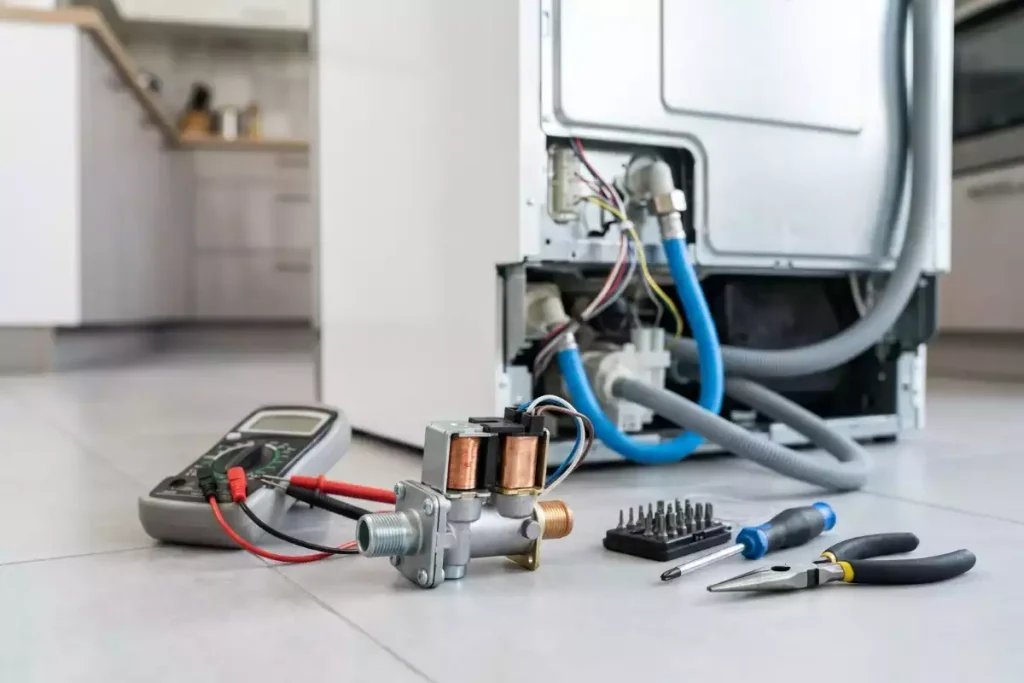 electrovanne sur lave vaisselle