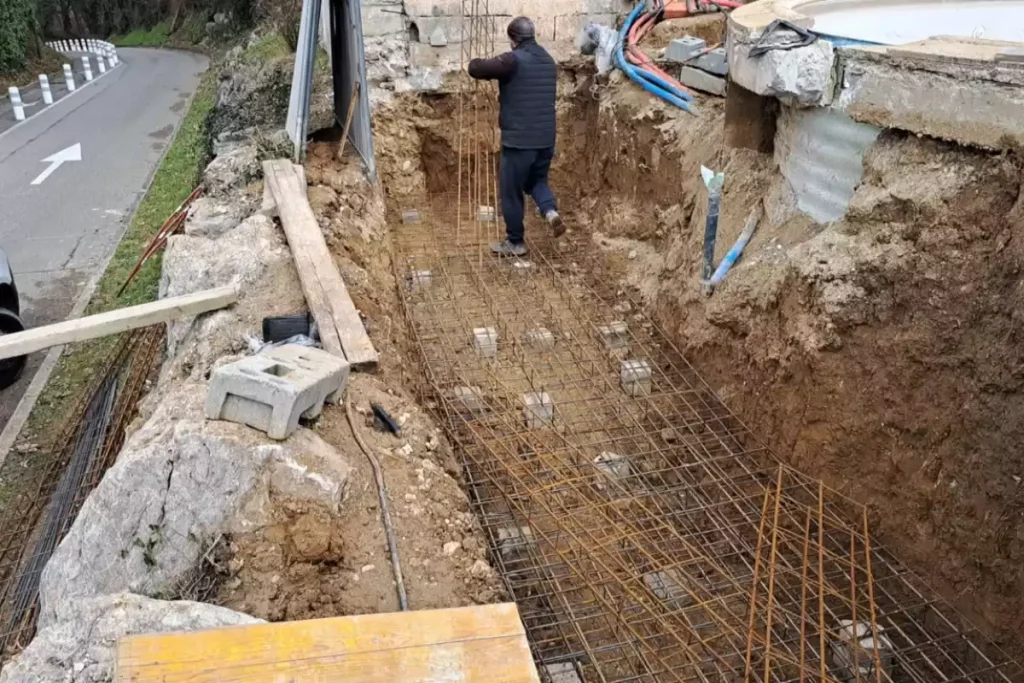 ferraillage mur de soutenement