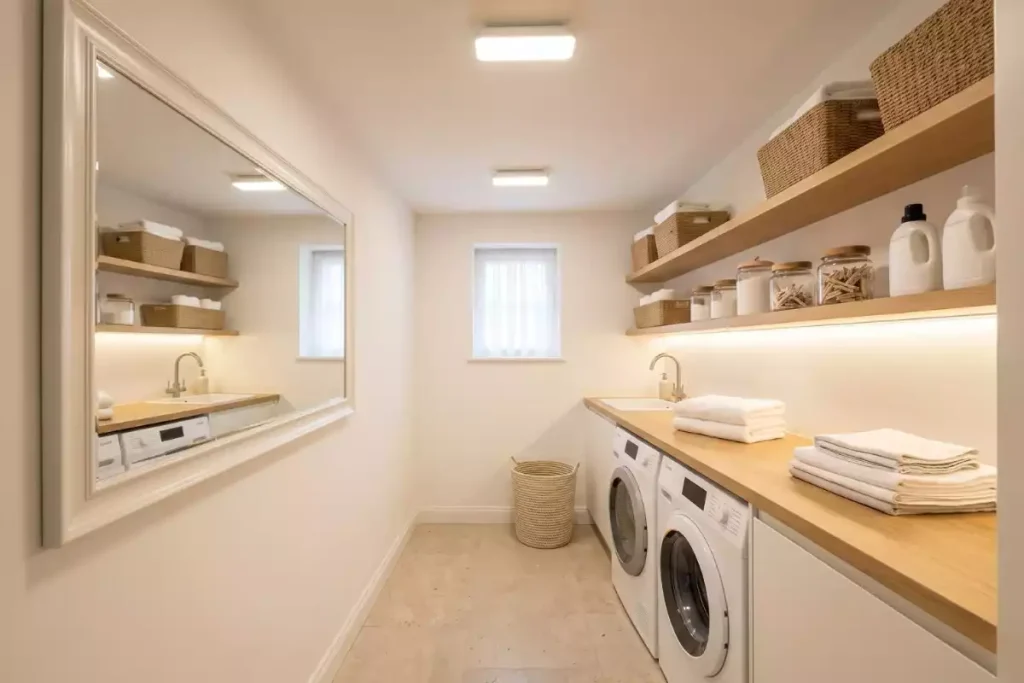 amenagement arriere cuisine avec buanderie