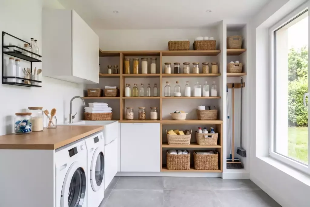 arriere cuisine buanderie amenagement