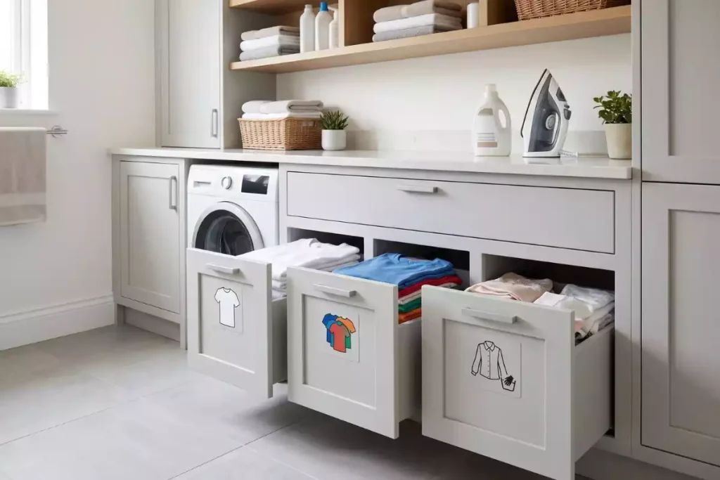 buanderie arriere cuisine amenagement