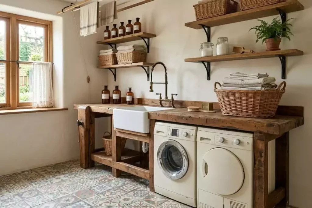 idee deco buanderie vintage