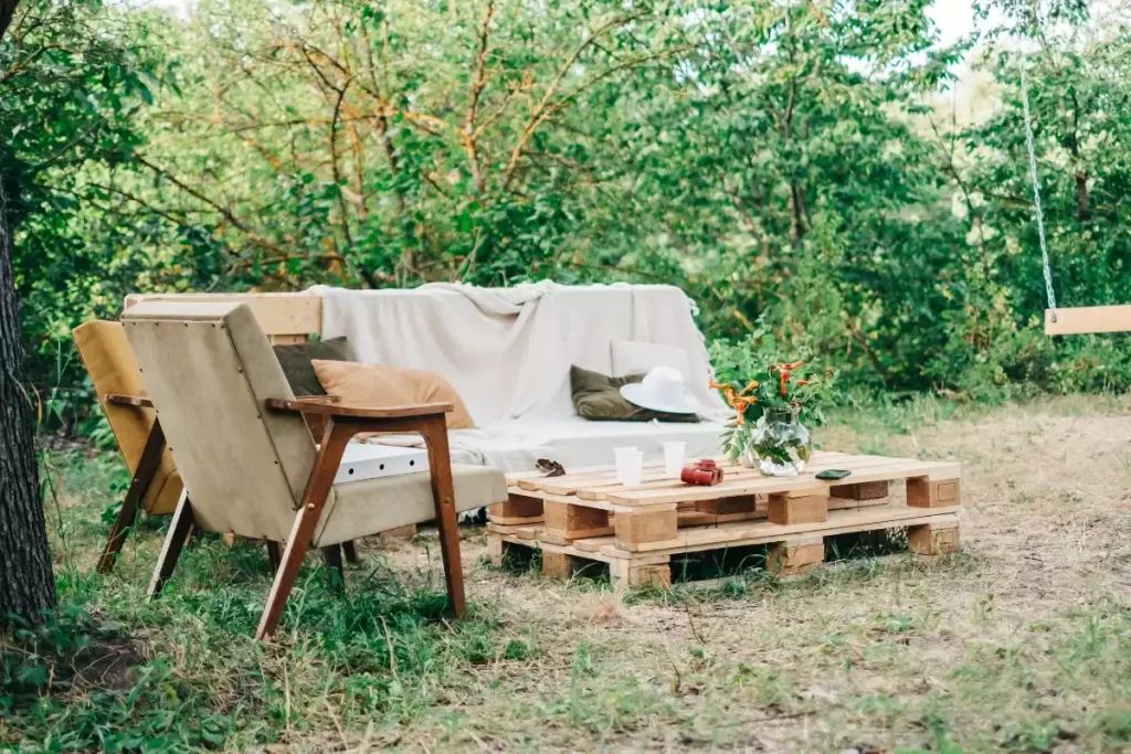 diy salon de jardin en palette