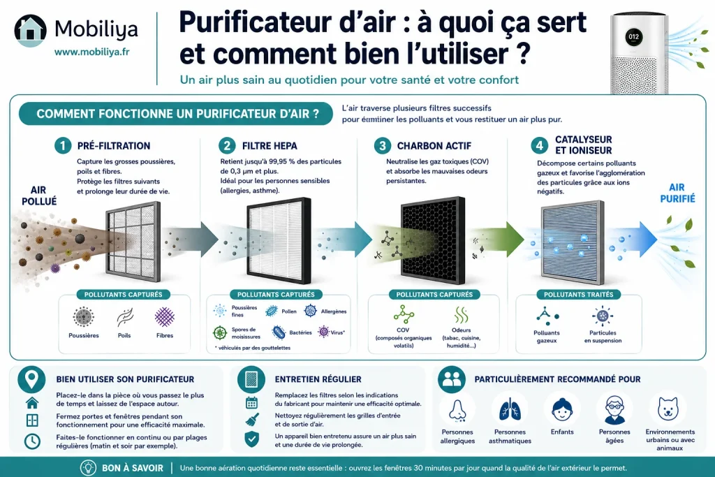 Purificateur d'air : à quoi ça sert et comment bien l'utiliser