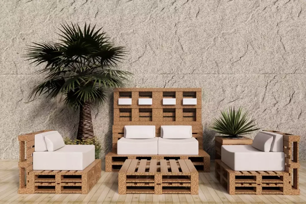 realiser un salon de jardin en palette