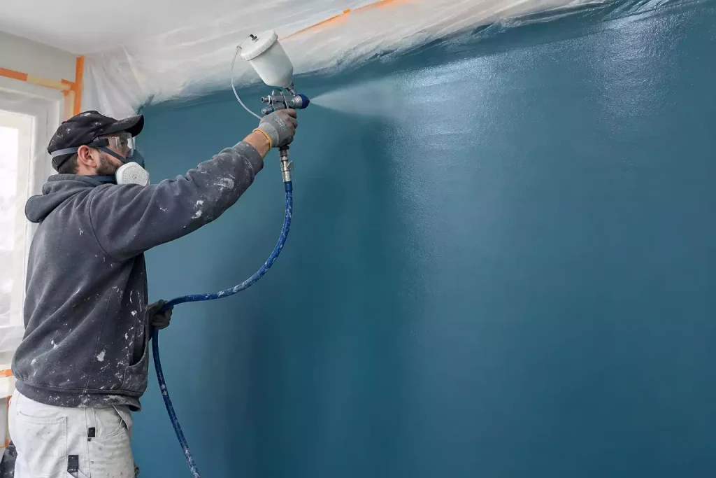 La peinture airless en décoration, une technique de projection pour un rendu lisse